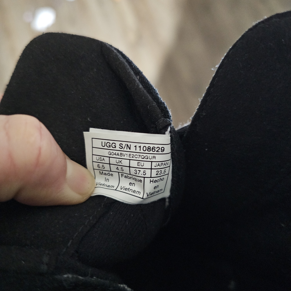 UGG Black Wedge Boots - Picture 11 of 12